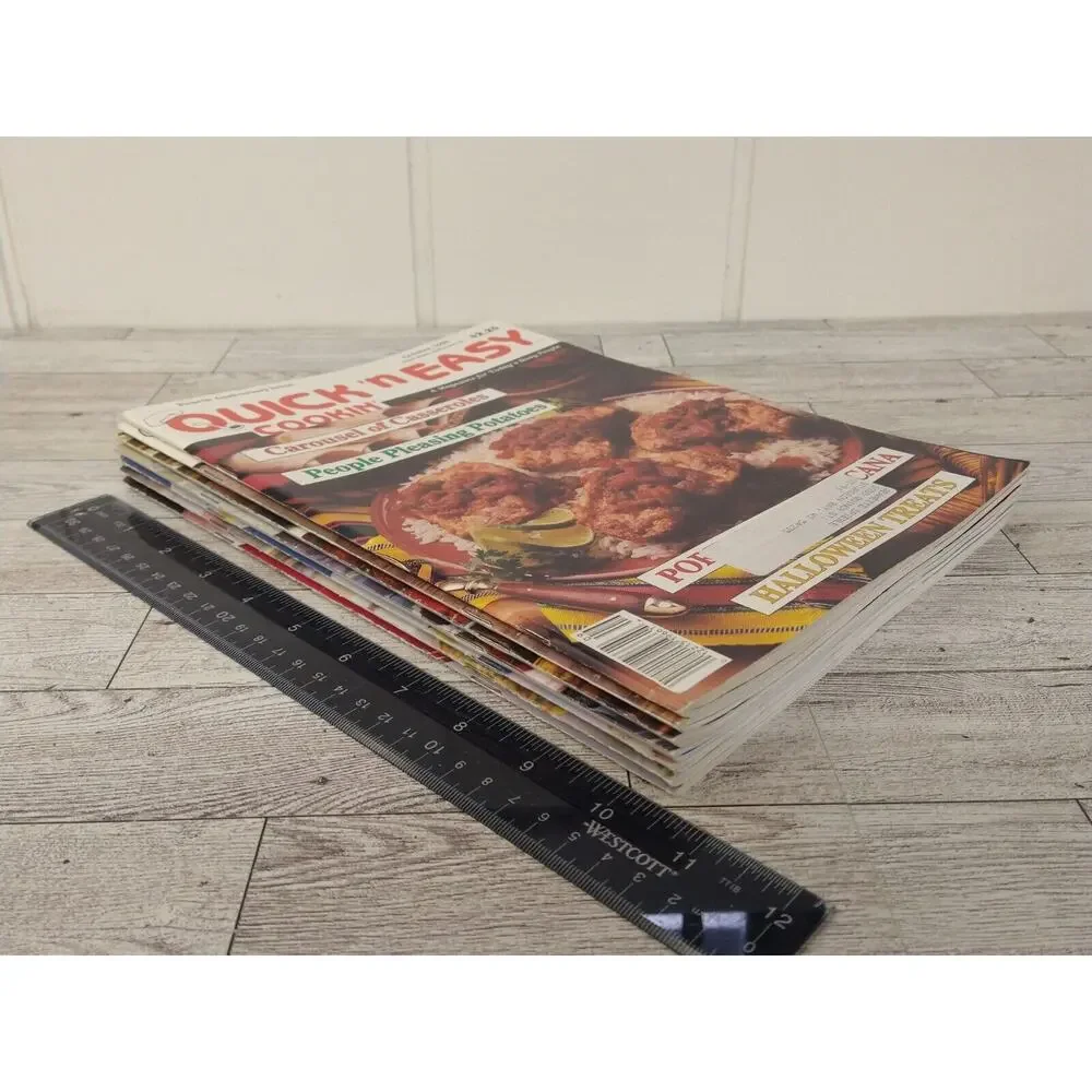Quick N Easy Country Cookin Lot of 7 1990 1991 1992 1993 Vitg Recipe Magazines